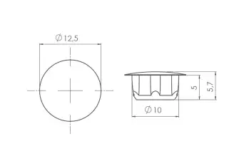 Zaślepka Z7 do otworów Ø10mm