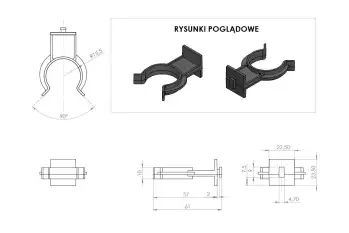 Klip do stopki Multi Leg PCV